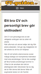 Mobile Screenshot of cv-guiden.se