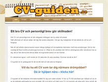 Tablet Screenshot of cv-guiden.se